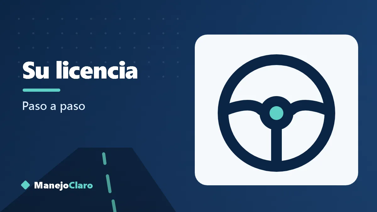 Ilustración de un volante y un permiso de aprendizaje para sacar la licencia de conducir Ilustración de un volante y un permiso de aprendizaje para sacar la licencia de conducir