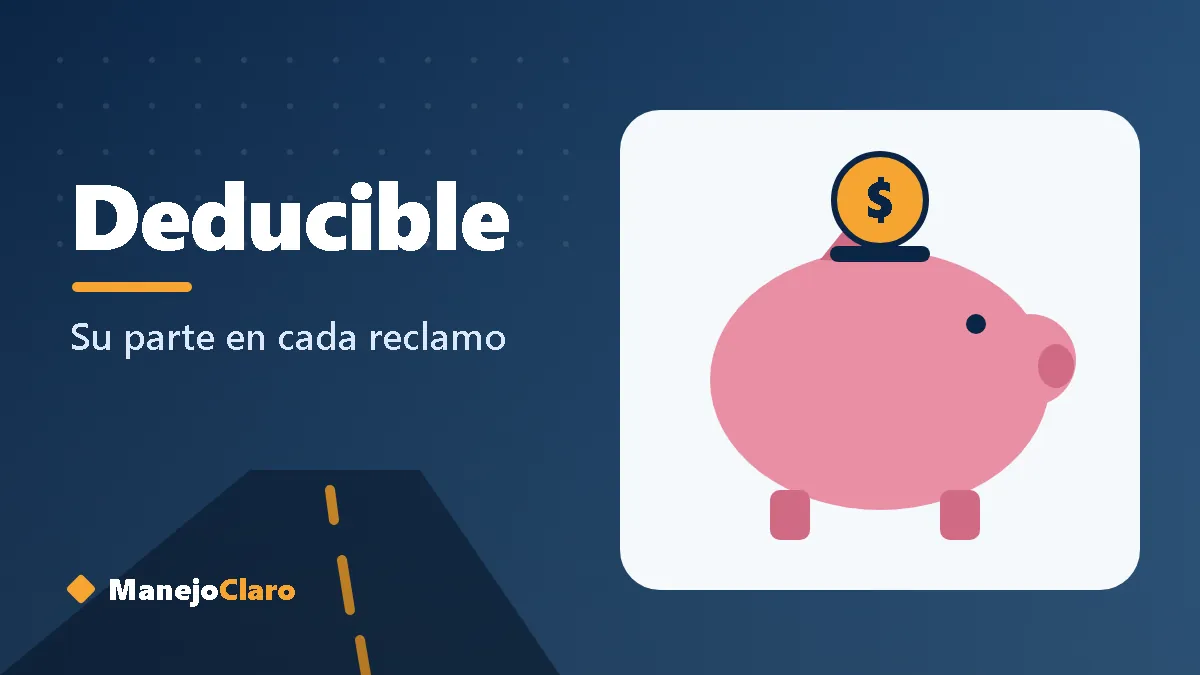 Ilustración de una alcancía y una llave de auto que representan el deducible Ilustración de una alcancía y una llave de auto que representan el deducible