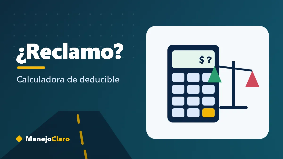 Ilustración de una calculadora junto a una balanza que compara reclamar o pagar de su bolsillo