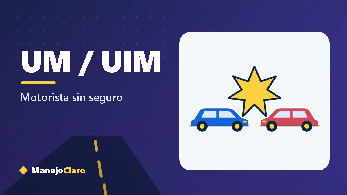 Ilustración de dos autos tras un choque que representa la cobertura de motorista sin seguro Ilustración de dos autos tras un choque que representa la cobertura de motorista sin seguro