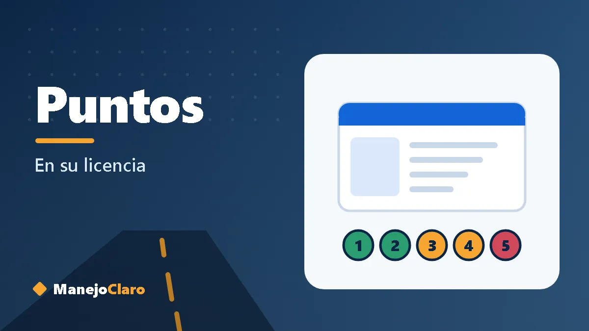 Ilustración de una licencia de conducir con un contador de puntos Ilustración de una licencia de conducir con un contador de puntos