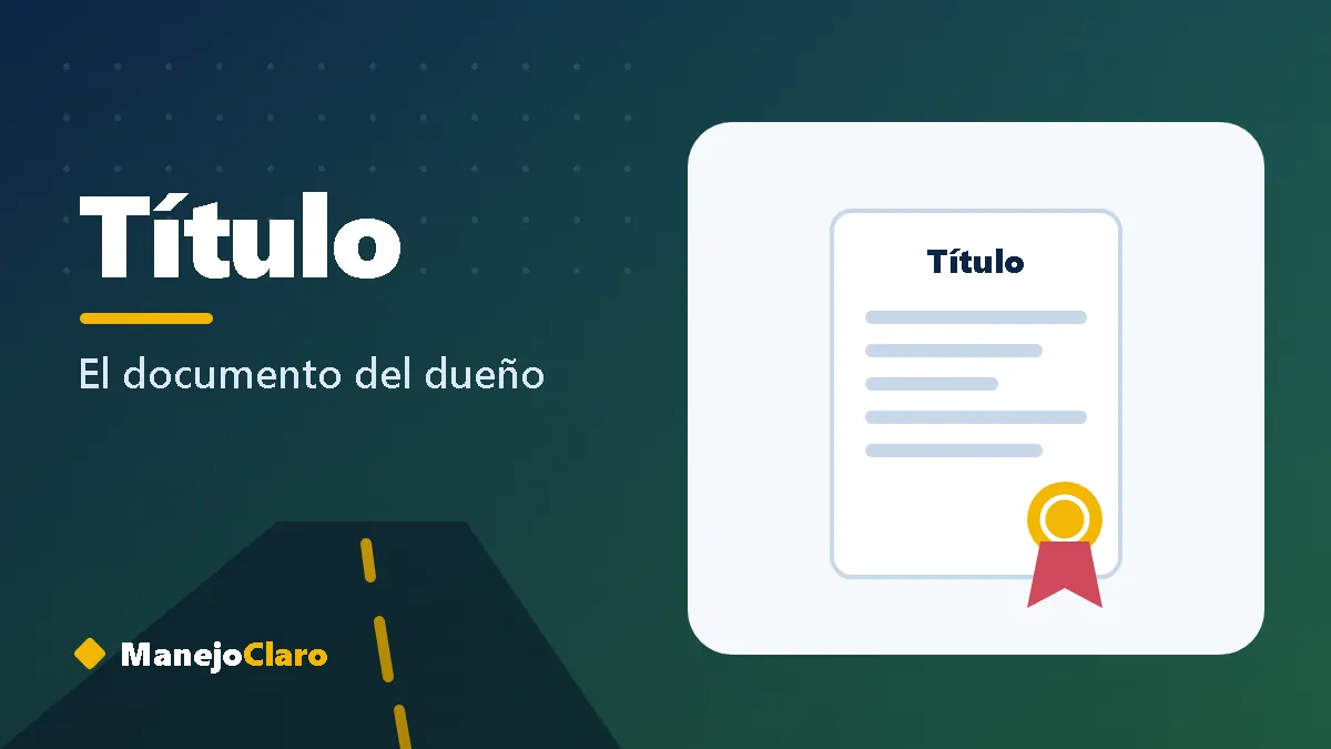 Ilustración de un certificado de título de un carro con su sello oficial Ilustración de un certificado de título de un carro con su sello oficial
